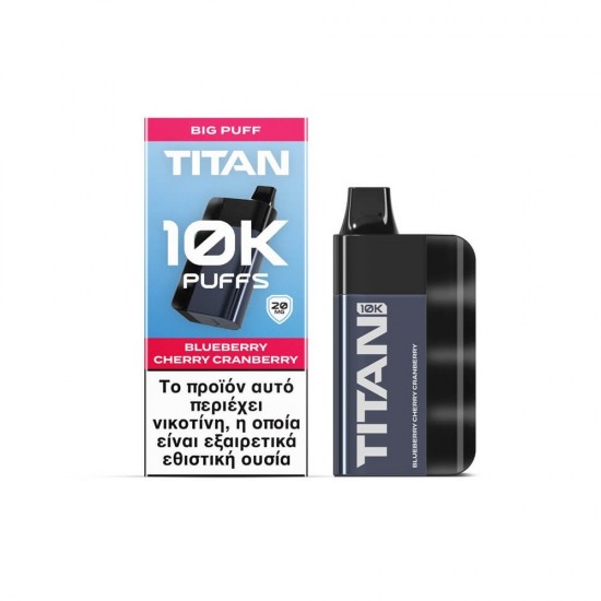 TITAN Blueberry Cherry Cranberry 8x2ml 20mg 10000 ρουφηξιές