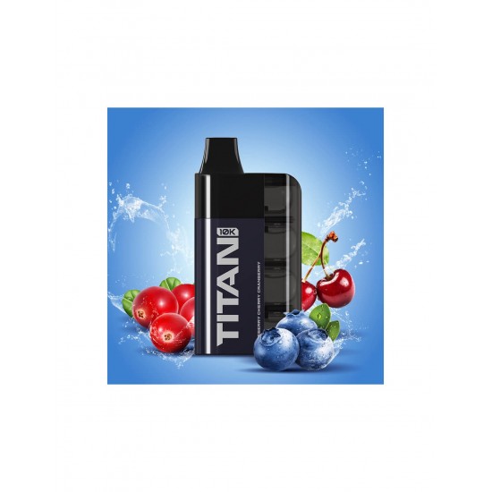 TITAN Blueberry Cherry Cranberry 8x2ml 20mg 10000 ρουφηξιές