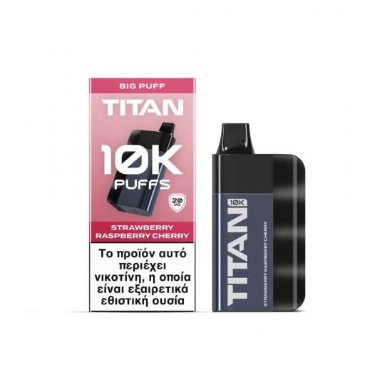 TITAN Strawberry Raspberry Cherry 8x2ml 20mg 10000 ρουφηξιές