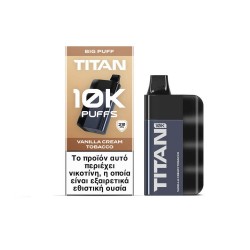 TITAN Vanilla Cream Tobacco 8x2ml 20mg 10000 ρουφηξιές