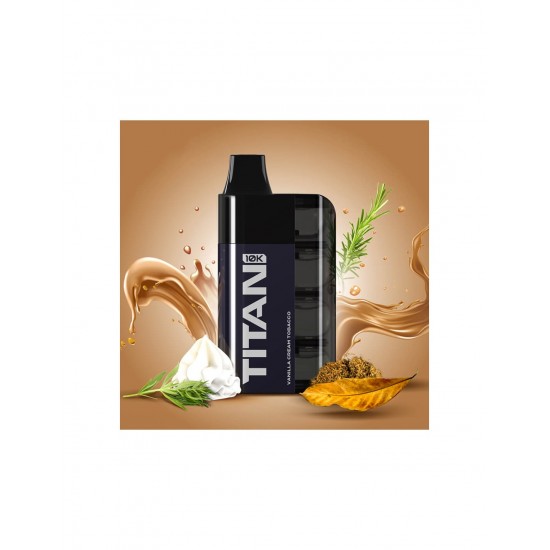 TITAN Vanilla Cream Tobacco 8x2ml 20mg 10000 ρουφηξιές