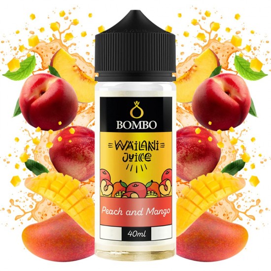 Peach and Mango Wailani Juice 40ml/120ml Flavorshot By Bombo