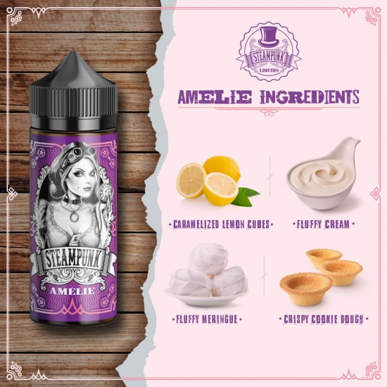 Amelie Flavor Shots 120ml - Steampunk